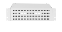 Оптический кросс 19", 3U, до 96 SC портов или 192 LC портов, серый, неукомплектованный 